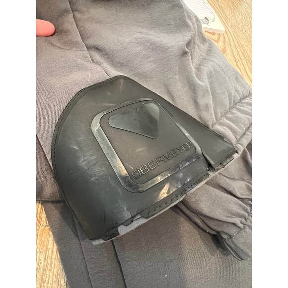 Vintage 80s Obermeyer One Piece Snow Suit Ski Suit Gray & Red L - Picture 12 of 14